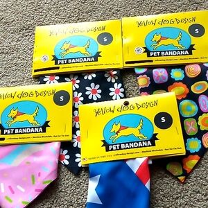 Small pet bandana assorted lot